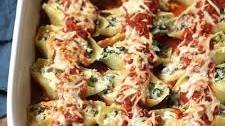 Turkey Sausage and Spinach Stuffed Shells