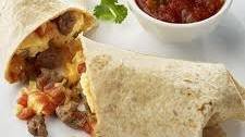Turkey Sausage Breakfast Burrito