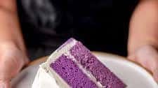 Ube Cake (Filipino Purple Yam Cake w/Macapuno)