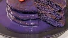 Ube Pancakes with Ube Coconut Sauce