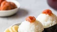 Umeboshi Onigiri (Japanese Pickled Plum Rice Balls)