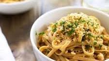 Vegemite Linguine with Parsley Pangrattato