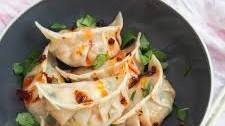 Vegetable dumplings (jiaozi)