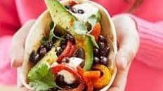 Vegetarian fajitas