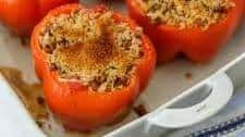 Vegetarian Lentil Stuffed Peppers