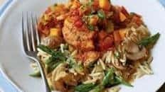 Vegetarian Osso Buco with Asparagus-Mushroom Orzotto