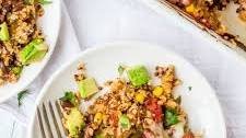 Veggie-Loaded Quinoa Black Bean Casserole