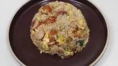 Vienna sausage egg fried rice recipe with garlic!
