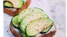 Viral Cottage Cheese Toast with Avocado, Cucumber, & Tajin