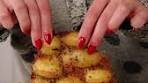 Viral Crispy Garlic Parmesan Crusted Potatoes | Viral Crispy ...