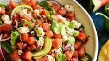 Watermelon and Citrus Shrimp Ceviche