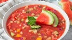 Watermelon and Cucumber Gazpacho