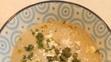 Watermelon Cucumber Gazpacho with Mint