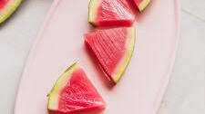 Watermelon Jello Slices {alcohol free}