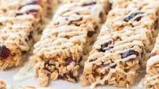 White Chocolate and Craisin Granola Bars