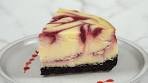 White Chocolate Raspberry Swirl Cheesecake is a buttery ...
