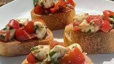 White Truffle Caprese Bruschetta