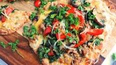 Whole Wheat Sausage & Veggie Flatbread Breakfast Pizza