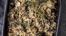 Wild Rice Stuffing with Mushrooms