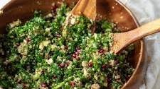 Winter Kale Salad with Pomegranates