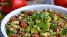 Zucchini and Beef Taco Skillet