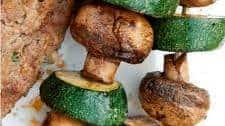 Zucchini and Mushroom Kebabs