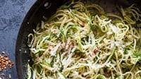 Zucchini Noodles With Garlic-Butter & Parmesan