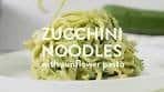 Zucchini noodles with pesto