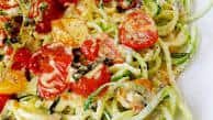 Zucchini Noodles with Slow-Roasted Cherry Tomatoes and Cream