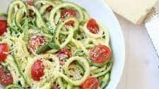 Zucchini Noodles with Tomato, Basil & Parmesan