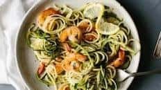 Zucchini Pasta with Lemon Garlic Shrimp