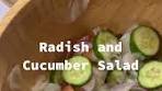 ‏Simple and easy Filipino radish and cucumber salad ...