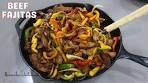 ❤ ⁇ Delicious Cilantro Lime Rice and Beef Fajitas