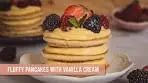 🥞Fluffy Pancakes with Vanilla Cream | No talking recipe ...