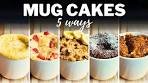 2-Minute MUG CAKES » 5 Flavours for Easy & Delicious ...