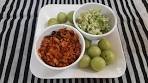 2 types of amla recipes or Kachumber salad: Red and Green ...