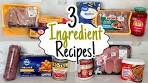 3 INGREDIENT DINNERS | 5 Cheap & Easy Meals You Only ...