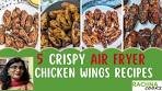 5 Crispy Air fryer Chicken Wings Recipes