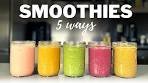 5 HEALTHY SMOOTHIES » My Easy Guide to Delicious ...