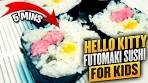 5 Mins Hello Kitty Futomaki Sushi for Kids . Super Easy!