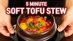 5 Minute Korean Stew for your Breakfast, Soft Tofu Stew ...