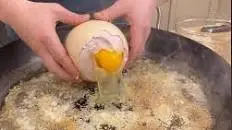 A Breakfast Ostrich Omelette