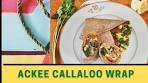 Ackee Callaloo Wrap