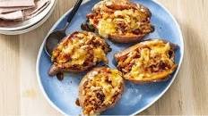 Air-Fried Barbecue Chicken–Stuffed Sweet Potatoes