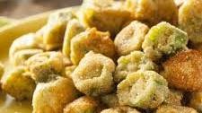 Air Fried Okra With Cornmeal