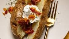 Air Fryer Bacon Baked Potato