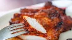Air Fryer Bone-In BBQ Pork Chops