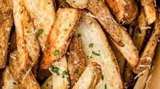Air Fryer Garlic Parmesan Potato Wedges