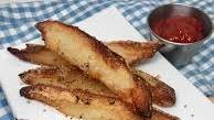 Air Fryer Garlic-Parmesan Potato Wedges