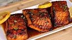 Air Fryer Honey Garlic Glazed Salmon Recipe